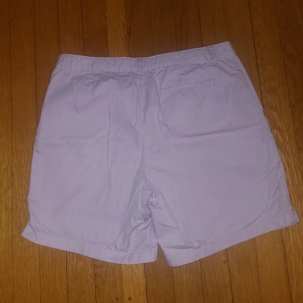 Lands End lavender cotton shorts.